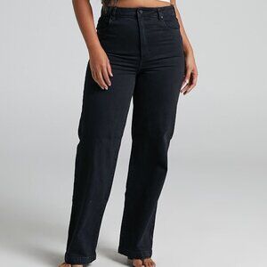 Abrand Jeans A‎ '94 High and Wide Black Jeans Size 29